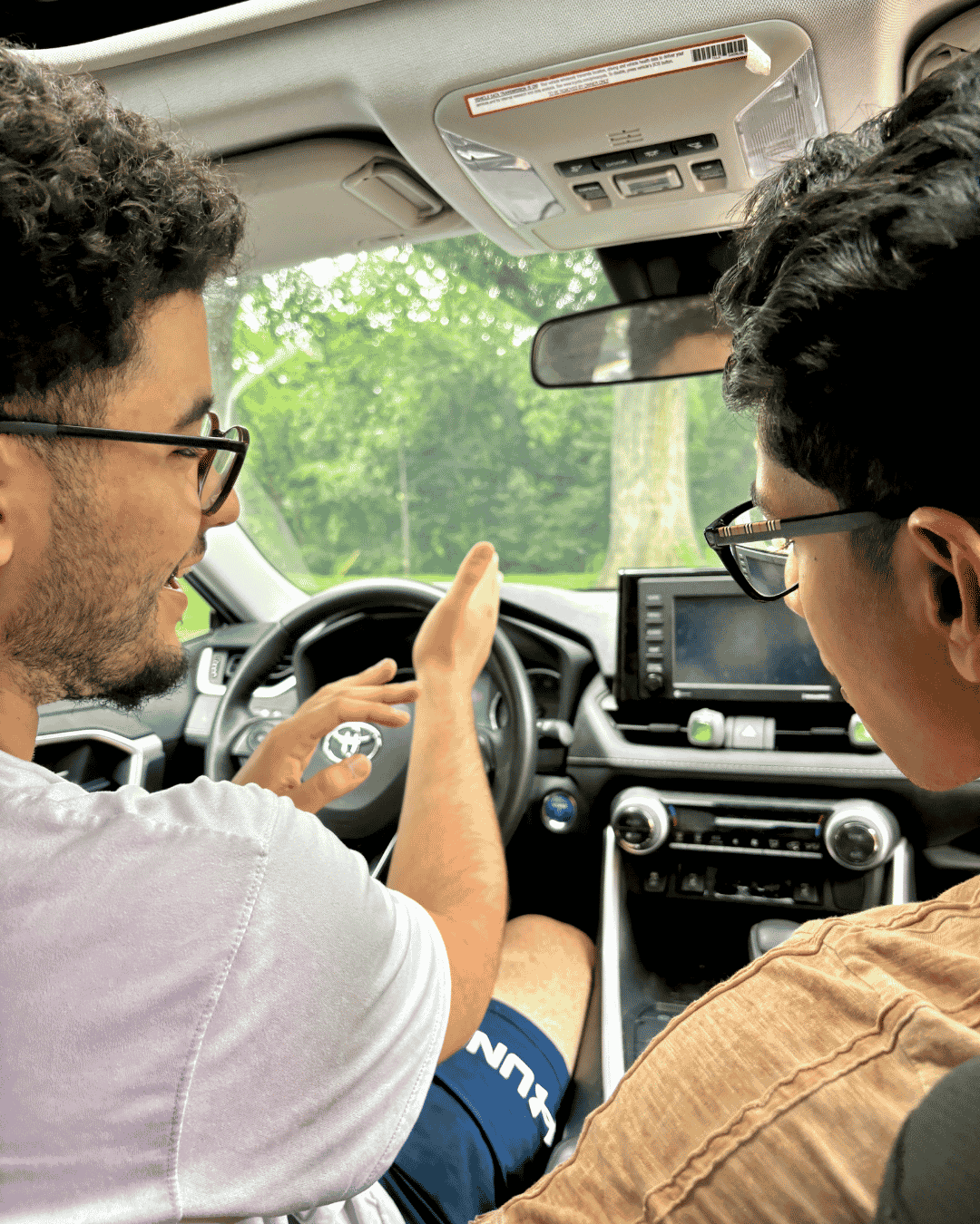 Students offering a ride